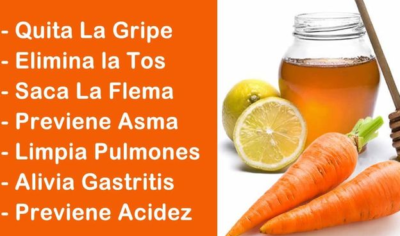 Te Enseñamos a Como Preparar Un Jarabe de Zanahoria, Limón y Miel ( para la gripe y tos)